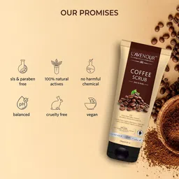 L'AVENOUR Coffee Scrub for Face & Body With Shea Butter & Almond Oil - 100 g Each image 4