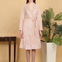 KLOTTHE Woollen Bath Robe With Belt-image-92