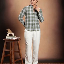 Campus Sutra Men Comfort Multi Stripes Checked Casual Shirt-image-79