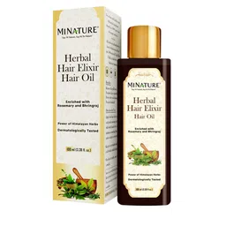 MINATURE Herbal Hair Elixir Hair Oil With Rosemary & Bringraj - 100 ml-41