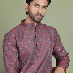 Jompers Men Regular Kurta with Pyjamas image 5