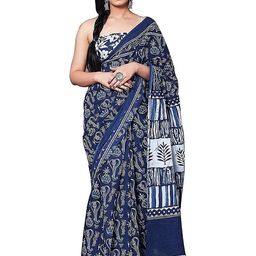 Pinkcity Trade World Blue Pure Cotton Ikat Sarees-picture-46