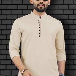 CLOTHRACK Men Polyester Straight Kurtas-image-101