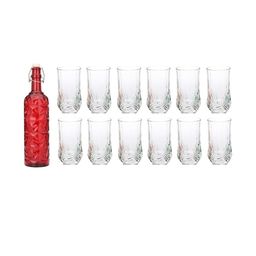 SOMIL Red Glass Airtight Can Bottle-image-31