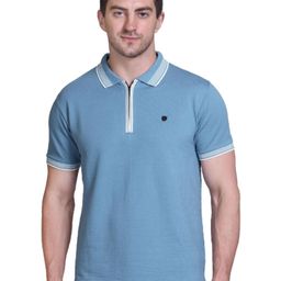ARRAY Men Solid Polo Collar Cotton T-shirt-image-91
