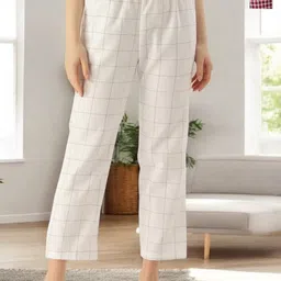 Kryptic Pack Of 2 Checked Pure Cotton Mid-Rise Lounge Pants-picture-17