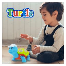 KiddyBuddy Bump & Go Turtle With Music And Light - Multicolor ( Color May Vary) image 4