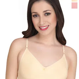 Liigne Women Solid Full Coverage Lightly Padded Bra Pack Of 2-13