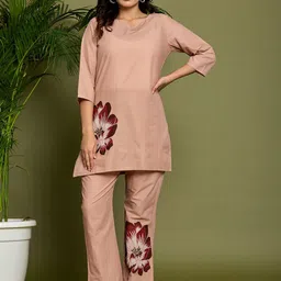 CUSTARD Printed Round Neck Cotton Tunic With Trousers Co-Ords-picture-17
