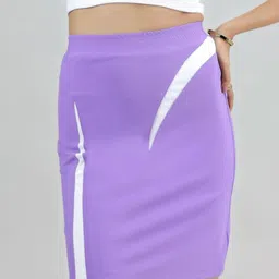 SWISHIN Colourblocked Straight Mini Skirt-picture-35