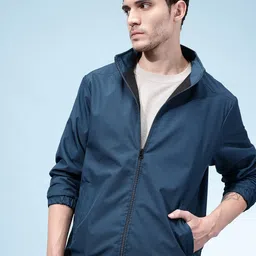 SZN Mock Collar Windcheater Tailored Jacket with Toggle Hem-picture-29