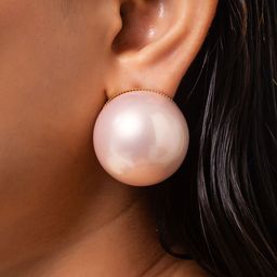 MINJI AND CO. Gold-Plated Pearls Beaded Spherical Shaped Studs-image-78