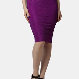 Popwings Knee Length Pencil Skirt-image-21