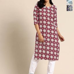 KETAKI FASHION Women Pack of 3 Floral Printed Daily Straight Kurtas-image-99
