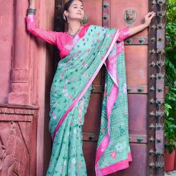 Suha Pure Cotton Saree-image-70
