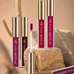 VOZO Set Of 4 Seductive Matte Liquid Lipstick-4ml- 102-103-104-105-49