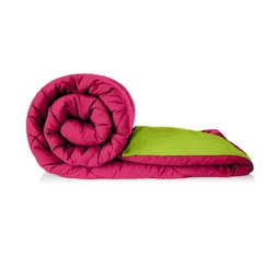 Doristyle Red 250 GSM Checked Microfiber Single Bed Comforter-picture-19