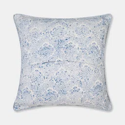 Fabindia Cabana Blue & White Floral Printed Cotton Square Cushion Cover-29