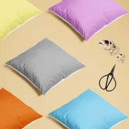 ArtzFolio Multicoloured Set of 5 Square Cushion Covers-image-109