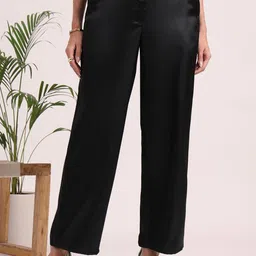 AMSWAN Women European Satin Loose Fit Trouser-picture-42