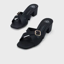 Sole To Soul Block Sandals with Buckles-33