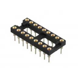 20 Pin Machined IC Base/Socket (Round Holes)-12