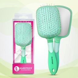 MAJESTIQUE 2 In 1 Paddle Hair Brush With Mirror-26