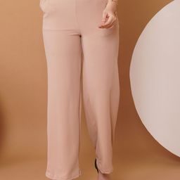 U&F Women Original Flared High-Rise Bootcut Trousers-image-95