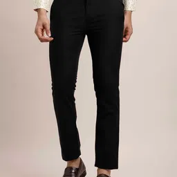 Turtle Men Relaxed Skinny Fit Chinos Trousers-picture-11