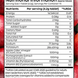 PLIX THE PLANT FIX Set Of 12 Apple Cider Vinegar Effervescent- 15 Tablets Each- Apple image 5