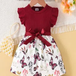 YK Floral Print Fit & Flare Dress-picture-18