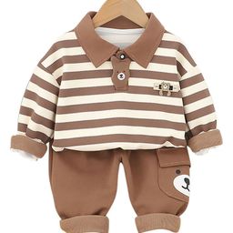 StyleCast x Revolte Unisex Kids Striped Top with Pyjamas-picture-10