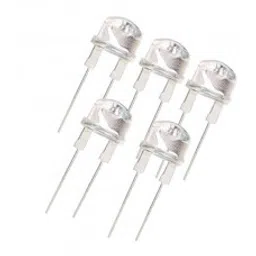Yellow LED - 8mm Clear - 5 Pieces Pack-image-62