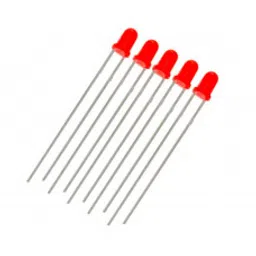 Red LED - 3mm Diffused - 5 Pieces Pack-image-23