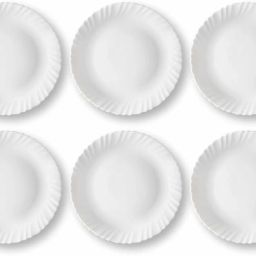 Logo Opalware 6 Pieces Plate Set, White Quarter Plate-12