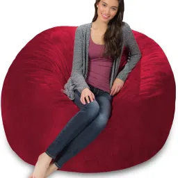 Jumbo Pouffe Bean Bag Cover (Without Beans)-picture-19