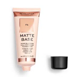 Makeup Revolution London Matte Base Pore Blurring Foundation 28 ml - Shade F5 image 2