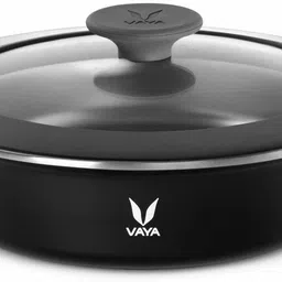vaya HauteCase with Glass Lid 1100 ml - Vacuum Insulated Stainless Steel Serving Casserole Glass lid, Thermal HotCase, Hot Box, 1.1 Litre Color : Sable Black Cook and Serve Casserole-picture-38