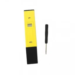 Yellow 0.1 Resolution Digital PH Meter Tester Instruments With ATC 0.0-14.0pH-30