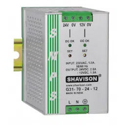 G31-70-24-12 Shavison SMPS (24V 2A 48W) and (12V 1.5A 18W) Dual Output DIN Rail Mountable Metal Power Supply-10