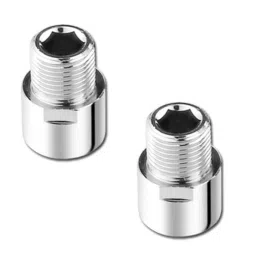 Full Brass 1.5 Inch Extension For Pipe Fittings Set Of 2 (Chrome Finish) Faucet Nozzle-22