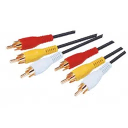 MX 3 RCA Male Plug To MX 3 RCA Male Plug Cord Tip Gold Plated 10 Meter Elite (MX-1093MC)-32