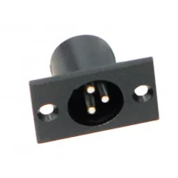 MX XLR 3 Pin MIC Male Connector Panel Mounting Black Coating (MX-380)-picture-31