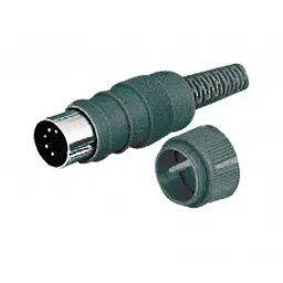 MX 5 Pin DIN Male Plug 45 Degree Industrial with Locking System (MX-761)-21