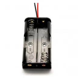 2xAA Battery Holder - Black - Good Quality-28