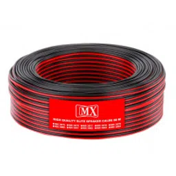 MX High Performance Speaker Cable Red and Black 65 Wire OD 3.6mm x 7.2mm - 50 Meter Coil (MX-3978)-3