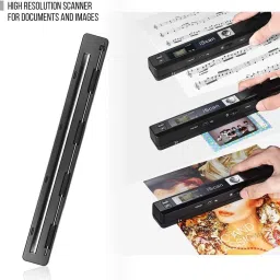 microware Portable Handheld Scanner Document Wand Scanner Handheld for Business Photo Picture Receipts Books JPG/PDF Format Selection Micro SD Card Hand Scanner Cordless Portable Scanner image 2