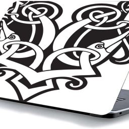 qth LINE ART LAP-0775 VINYL Reusable Laptop Skin Compatible for 15.6 inch-image-91