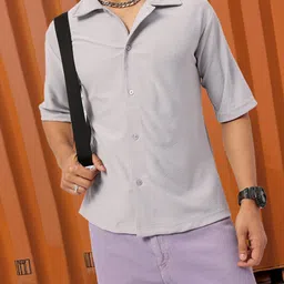 Kook N Keech Effortless Chic Textured Short Sleeve Shirt-image-11