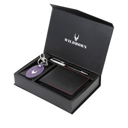WildHorn Men Black & Blue Accessory Gift Set-image-85